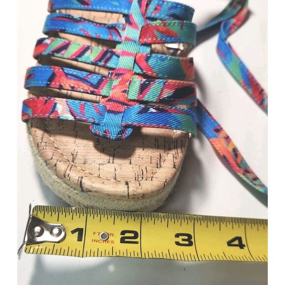 Circus Sam Edelman NWT Tropical Ankle Wrap Sandals Sz 8 Espadrille Style - Picture 14 of 14